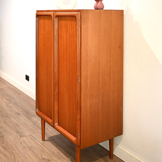 Mid Century Teak Sideboard LP Record Cabinet by Chiswell