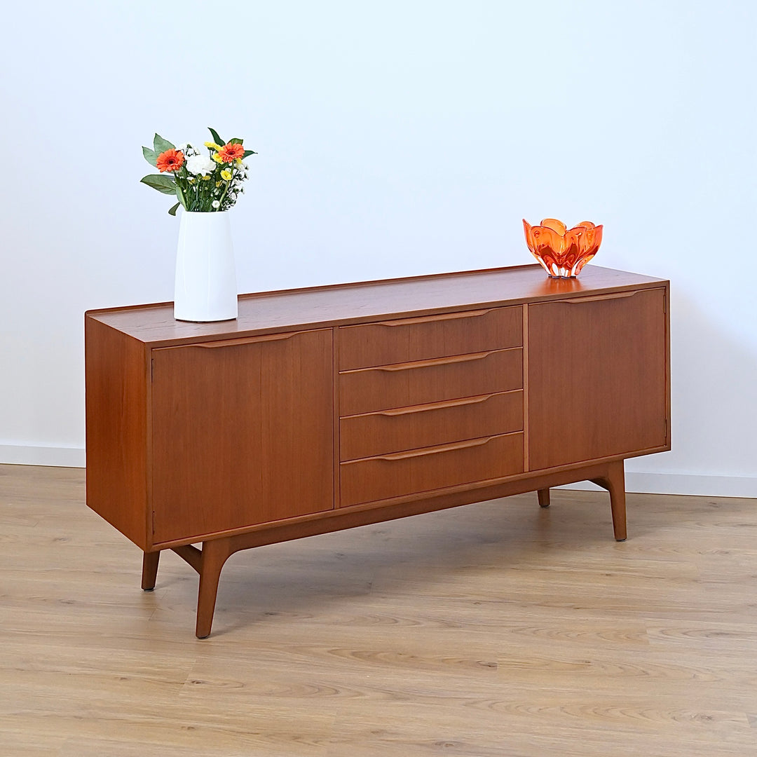 Mid Century Teak Sideboard Credenza by Noblett