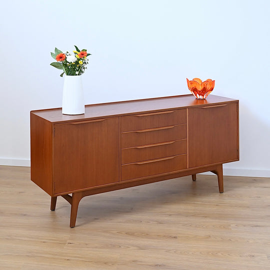 Mid Century Teak Sideboard Credenza by Noblett