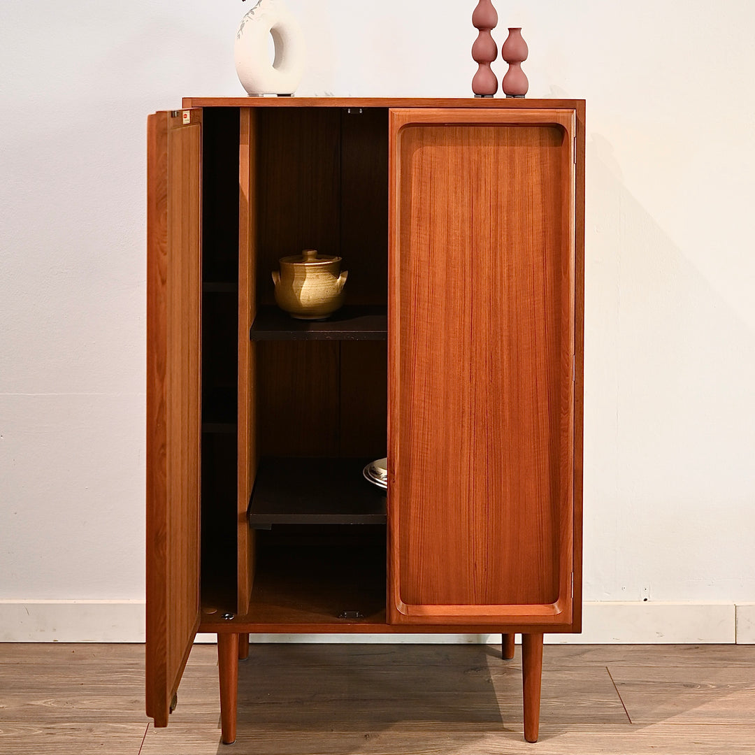 Mid Century Teak Sideboard LP Record Cabinet by Chiswell