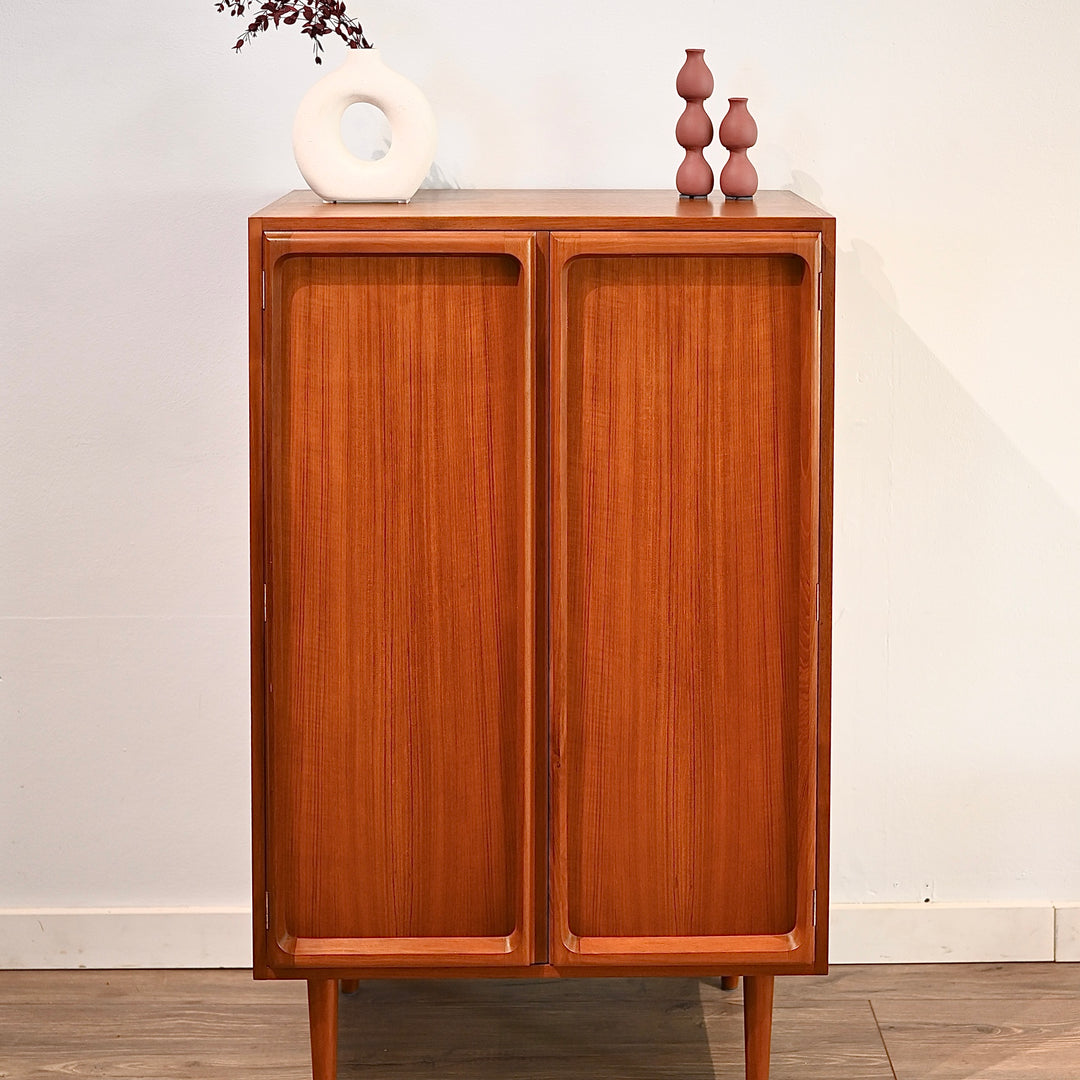 Mid Century Teak Sideboard LP Record Cabinet by Chiswell