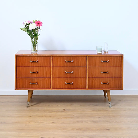 Mid Century Vintage 1960’s Teak Sideboard Dresser Drawers