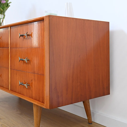 Mid Century Vintage 1960’s Teak Sideboard Dresser Drawers