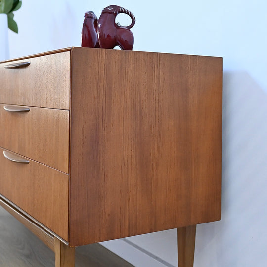 Mid Century Teak Sideboard Dresser Low Boy by Cressy