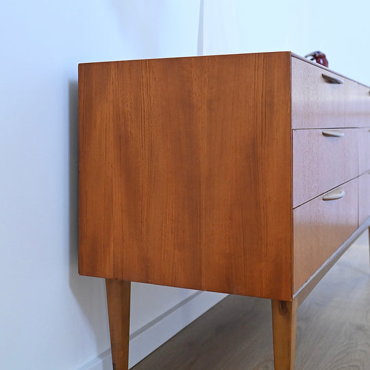 Mid Century Teak Sideboard Dresser Low Boy by Cressy