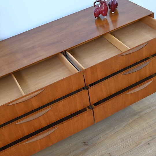 Mid Century Teak Sideboard Dresser Low Boy by Cressy
