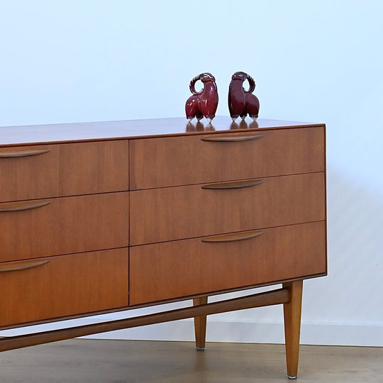 Pair of Mid Century Glazed Goats