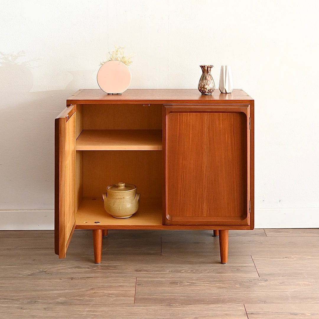 Mid Century Teak Sideboard LP Record Cabinet by Chiswell