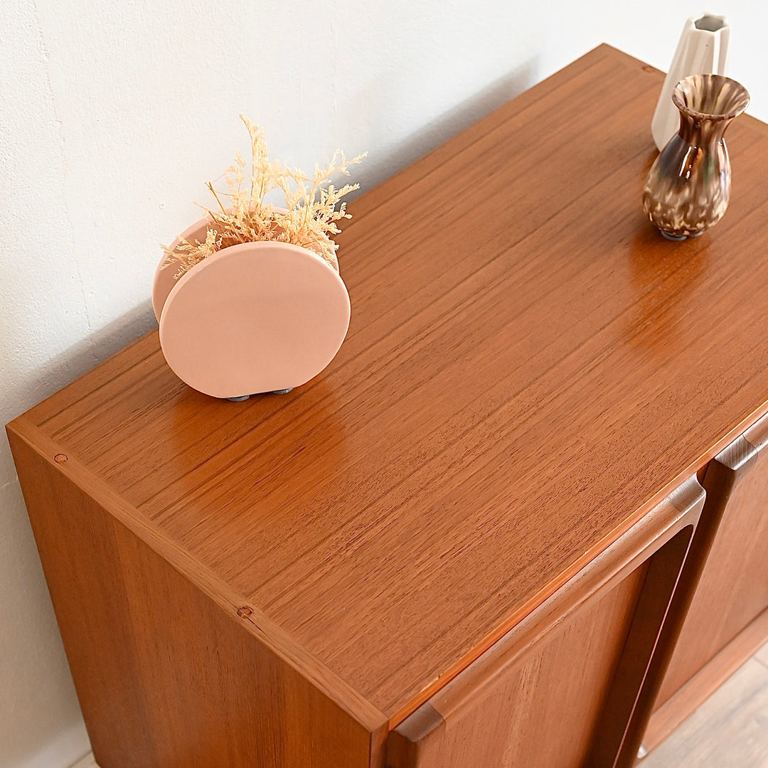 Mid Century Teak Sideboard LP Record Cabinet by Chiswell