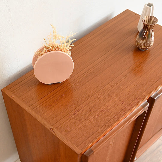 Mid Century Teak Sideboard LP Record Cabinet by Chiswell