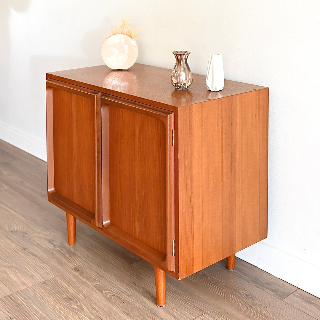 Mid Century Teak Sideboard LP Record Cabinet by Chiswell