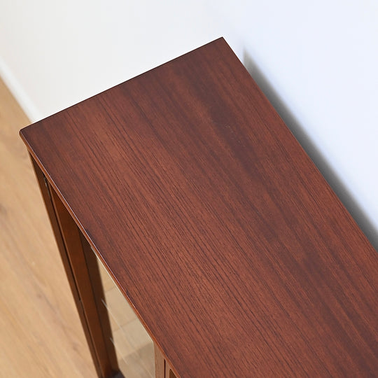 Mid Century Walnut Sideboard Display Cabinet by Chiswell