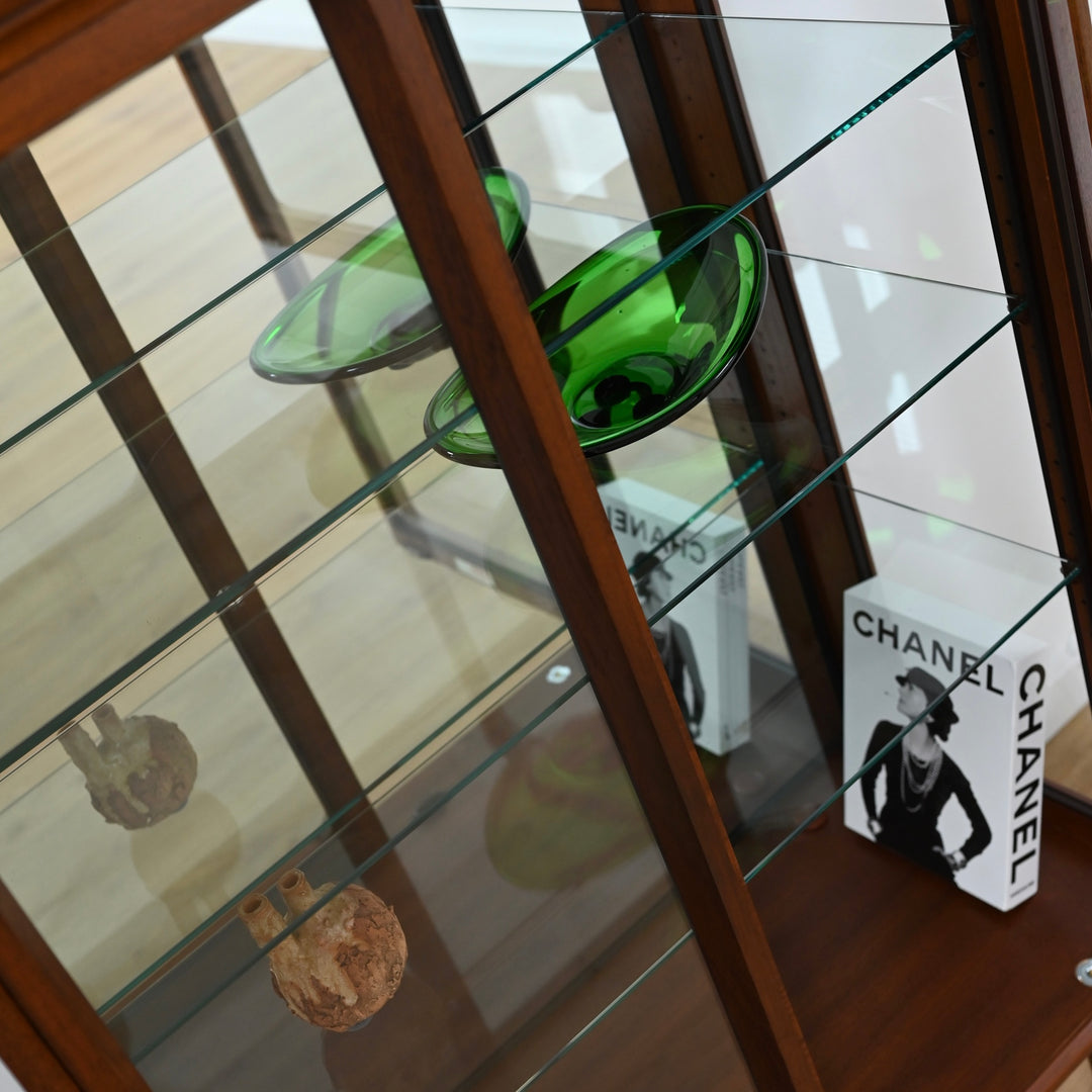 Mid Century Walnut Sideboard Display Cabinet by Chiswell