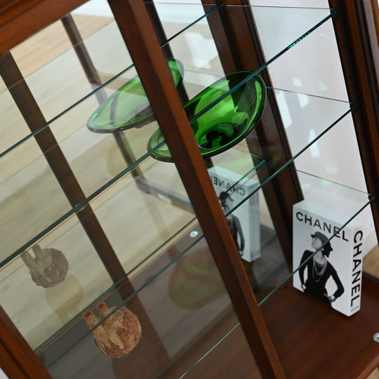 Mid Century Walnut Sideboard Display Cabinet by Chiswell