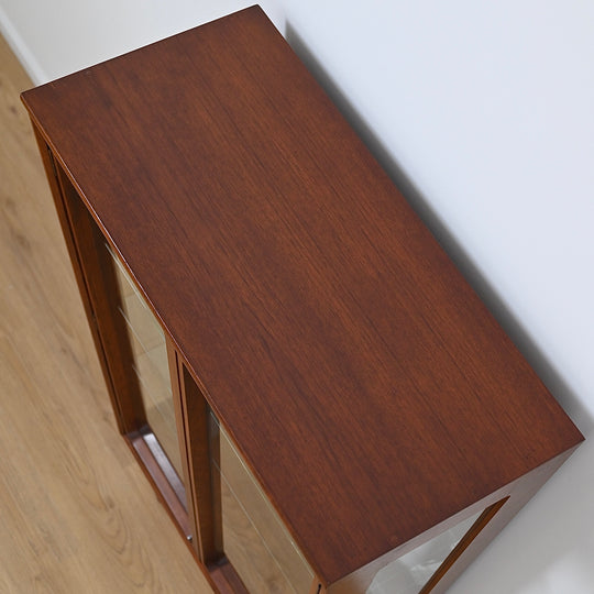 Mid Century Walnut Sideboard Display Cabinet by Chiswell