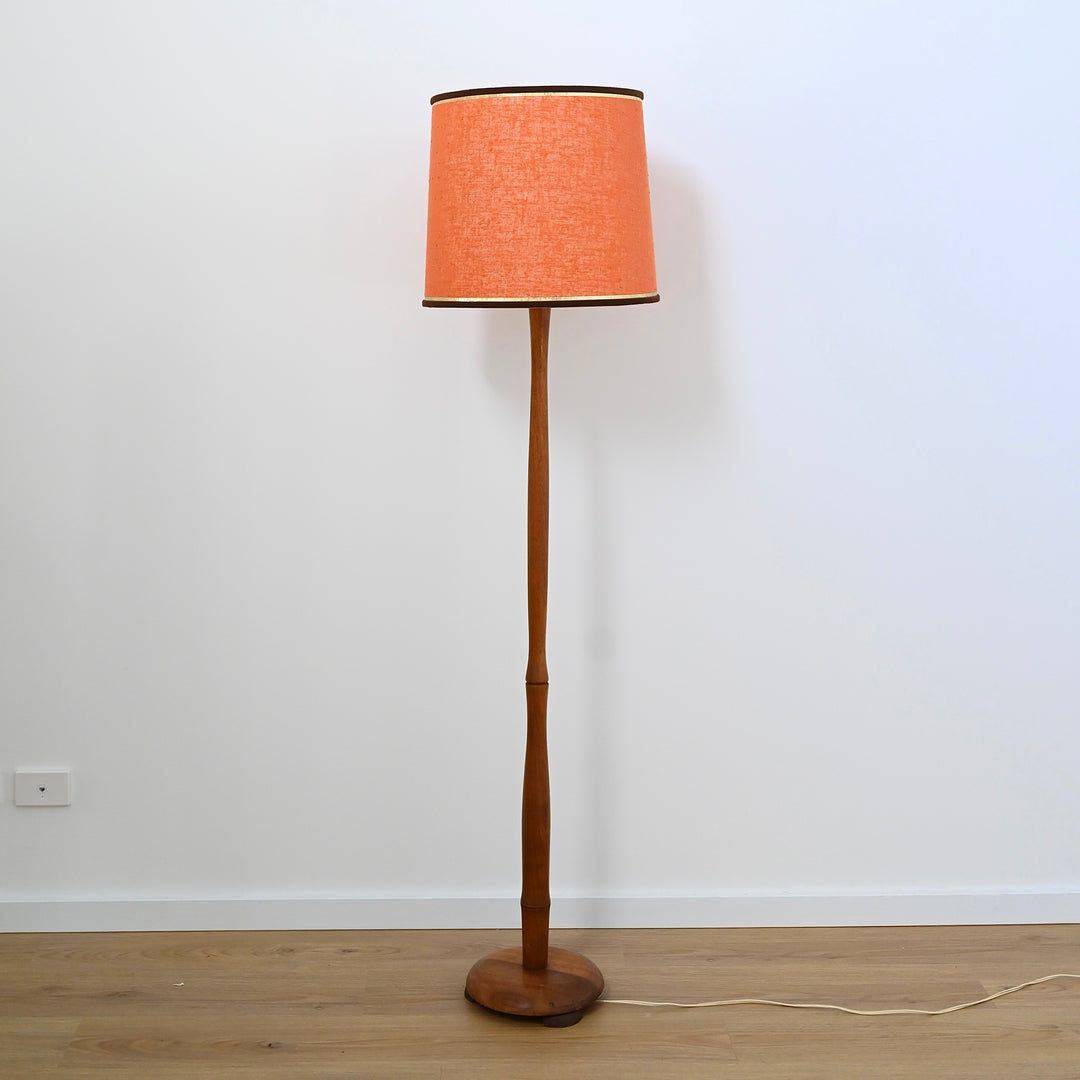 Mid Century Timber Standing Lamp