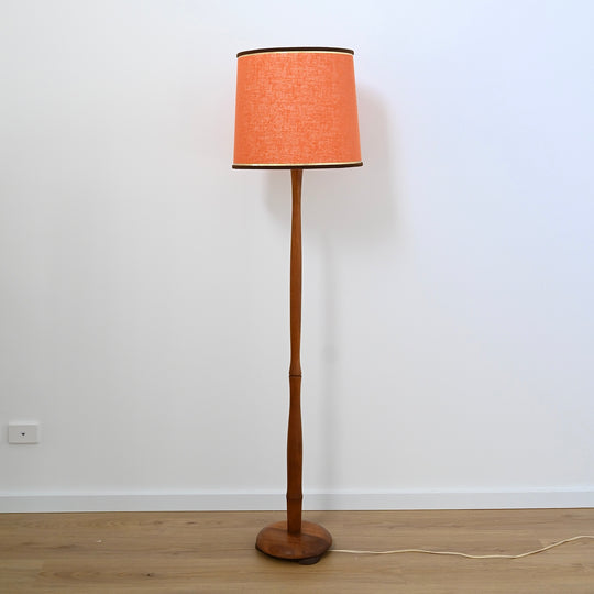 Mid Century Timber Standing Lamp