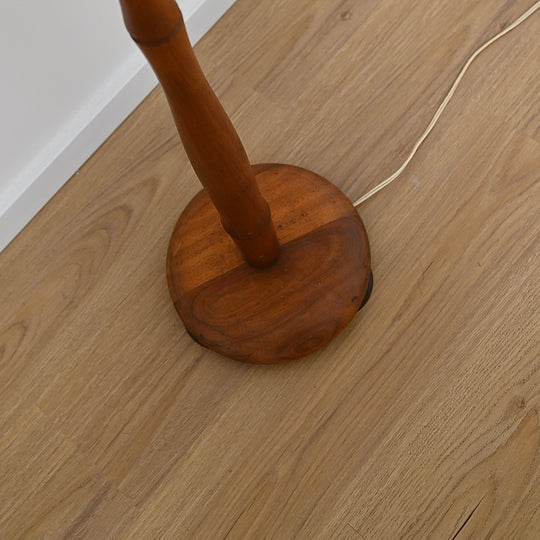 Mid Century Timber Standing Lamp