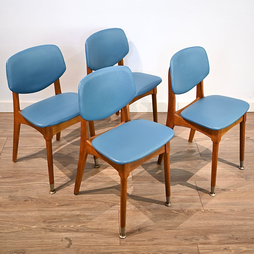 4x Mid Century Retro Dining Chairs by CRO