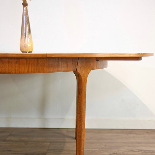 Mid Century Teak Extendable Round Dining Table by McIntosh (UK)