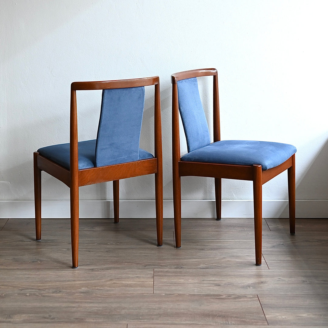 4x Parker Teak T-Back Dining Chairs