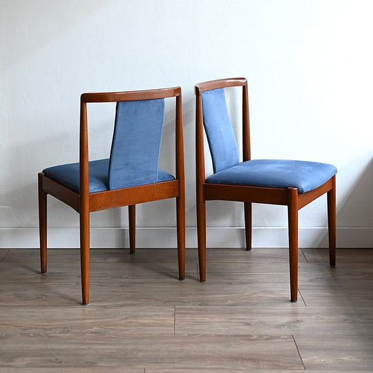 4x Parker Teak T-Back Dining Chairs
