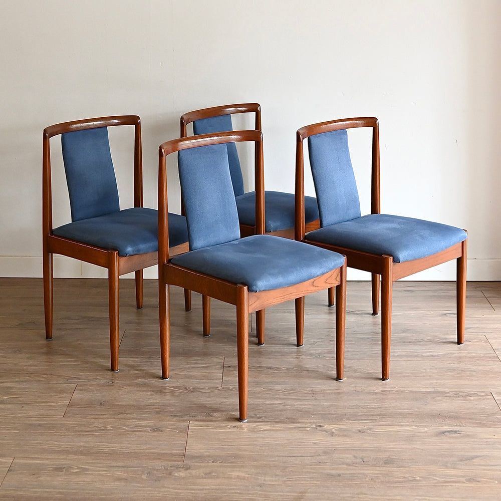 4x Parker Teak T-Back Dining Chairs