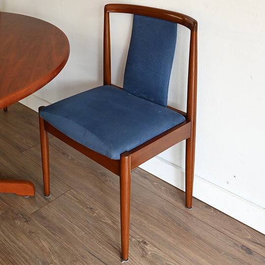 4x Parker Teak T-Back Dining Chairs