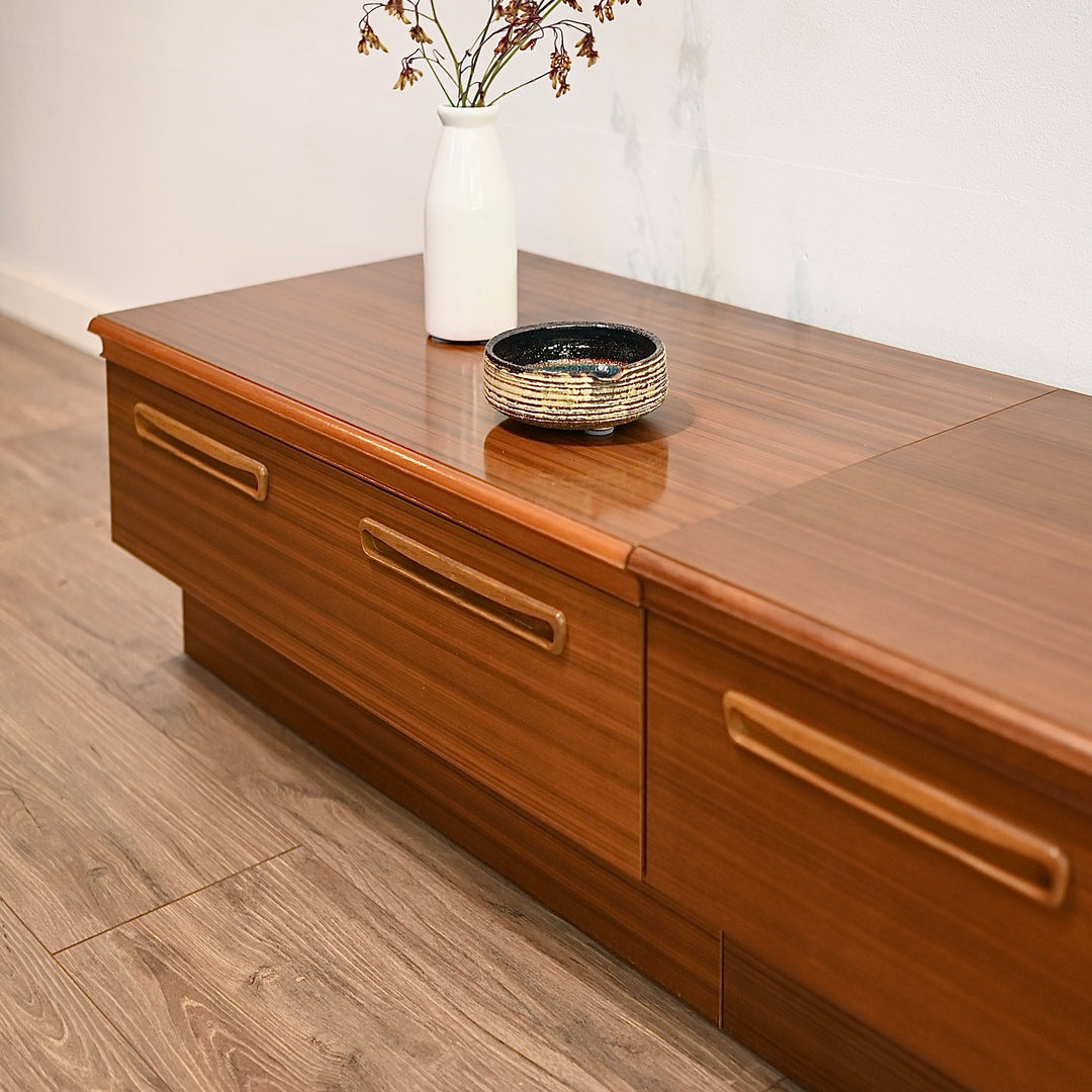 Mid Century Teak modular entertain unit sideboard