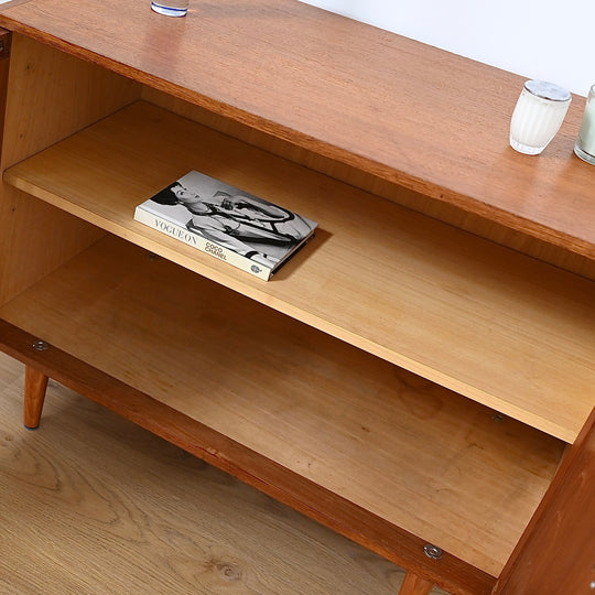 Parker Teak Mid Century Sideboard Record LP Cabinet