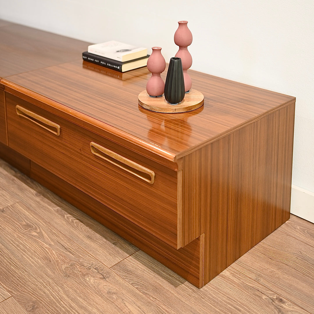 Mid Century Teak modular entertain unit sideboard