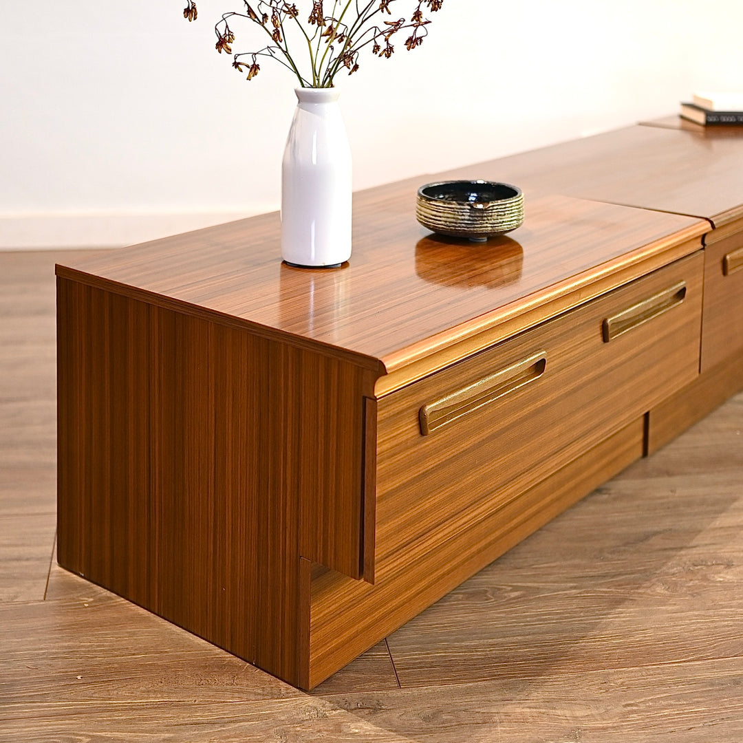 Mid Century Teak modular entertain unit sideboard