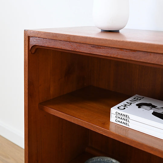 Mid Century Teak Sideboard Bookshelf LP Cabinet by Chiswell