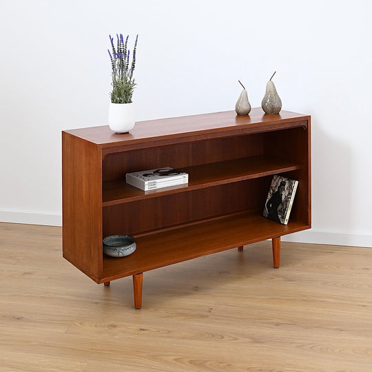 Mid Century Teak Sideboard Bookshelf LP Cabinet by Chiswell