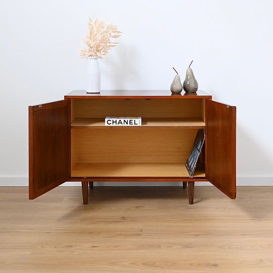 Parker Walnut Mid Century Sideboard Record LP Cabinet