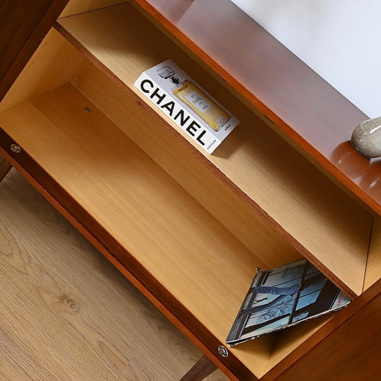 Parker Walnut Mid Century Sideboard Record LP Cabinet