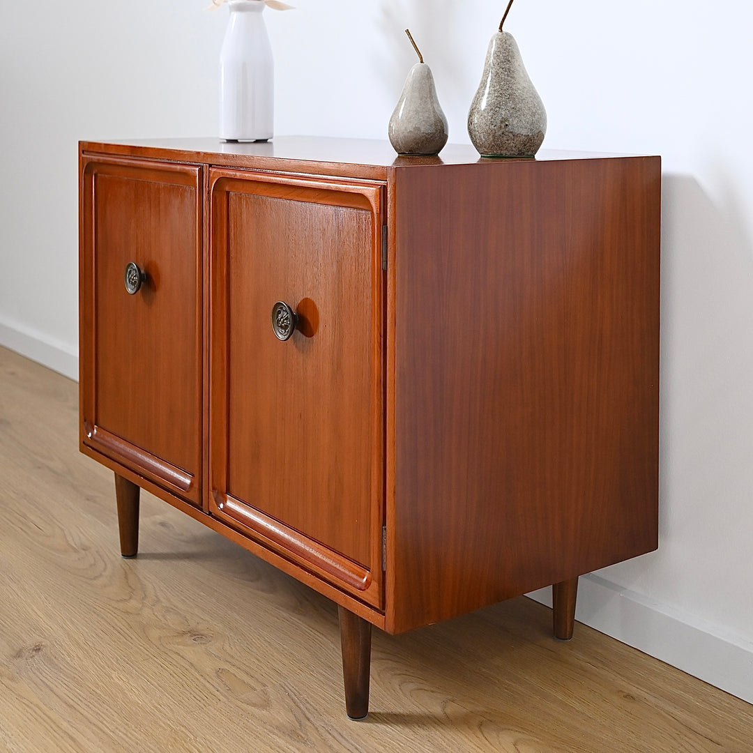 Parker Walnut Mid Century Sideboard Record LP Cabinet