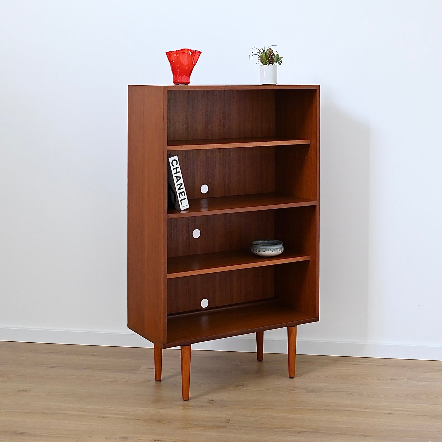 Mid Century Teak Bookshelf Bookcase Storage Shelving by Chiswell