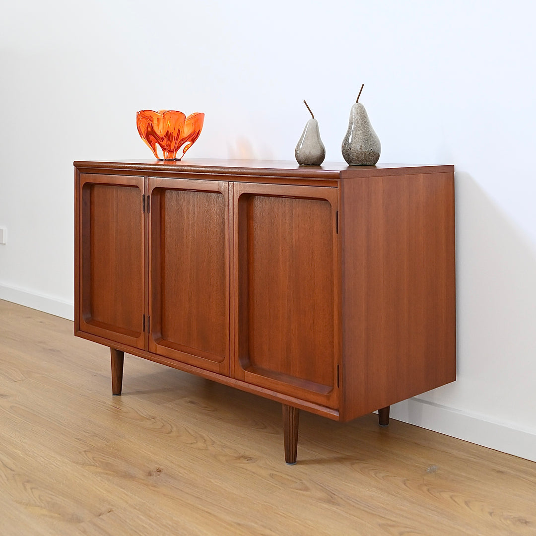 Mid Century Walnut Sideboard LP Record Cabinet by Chiswell