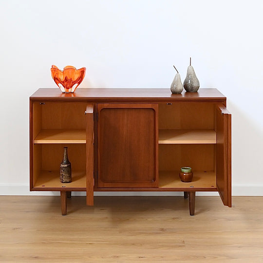 Mid Century Walnut Sideboard LP Record Cabinet by Chiswell