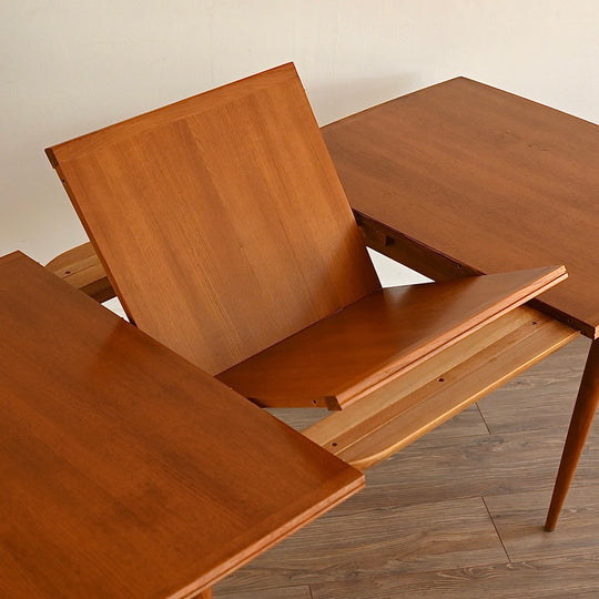 Parker Mid Century Teak Extendable Dining Table
