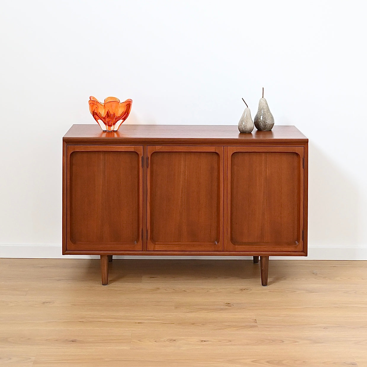 Mid Century Walnut Sideboard LP Record Cabinet by Chiswell