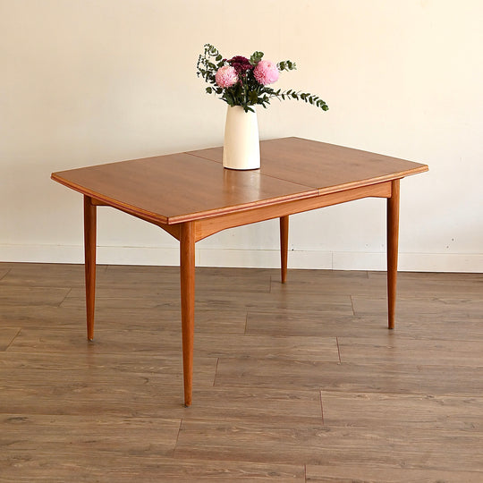 Parker Mid Century Teak Extendable Dining Table