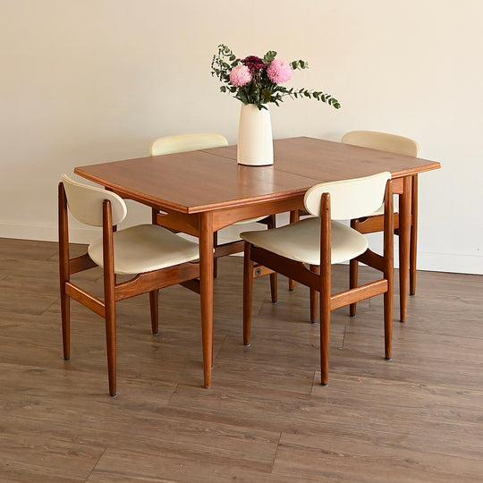 Parker Mid Century Teak Extendable Dining Table