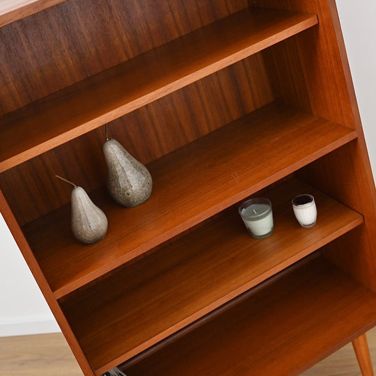 Mid Century Teak Bookshelf Bookcase Storage Shelving by Chiswell