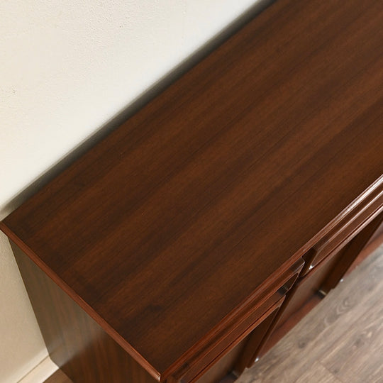 Mid Century Walnut Sideboard Buffet LP Cabinet by Chiswell