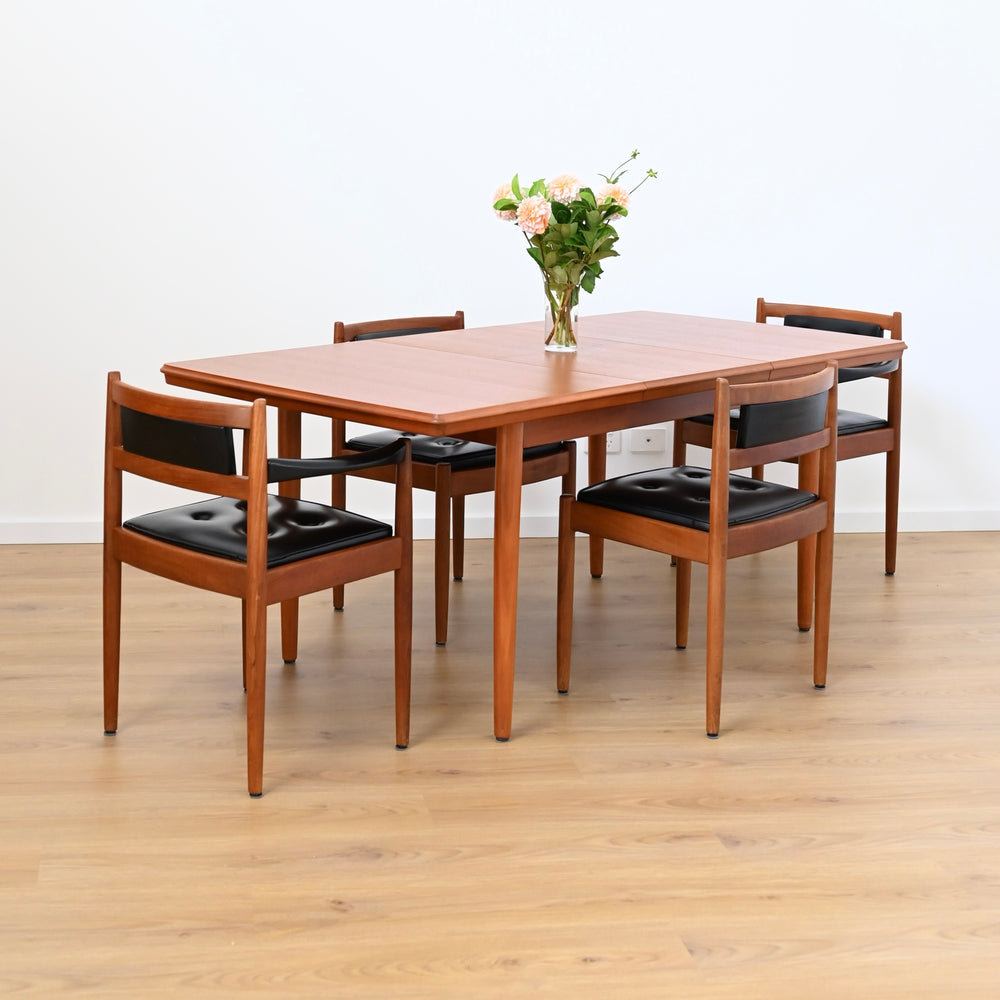 4 x Mid Century Teak Dining Chairs by Chiswell