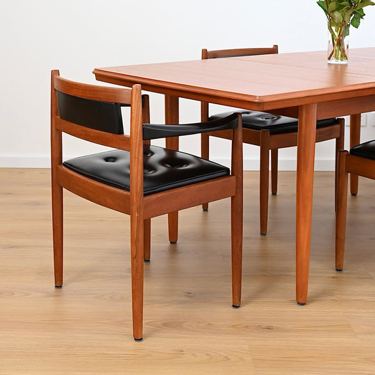 4 x Mid Century Teak Dining Chairs by Chiswell