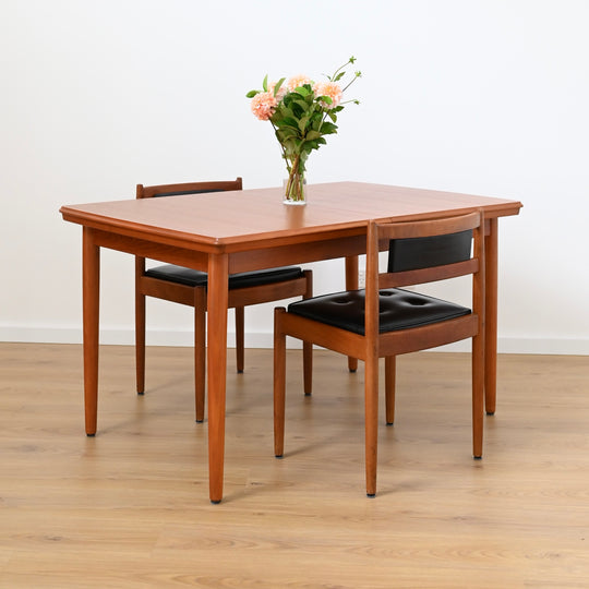 4 x Mid Century Teak Dining Chairs by Chiswell