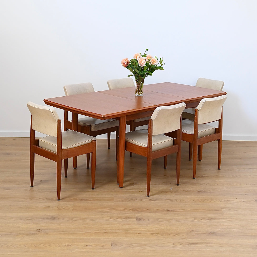 Mid Century Teak Extendable Dining Table by Chiswell